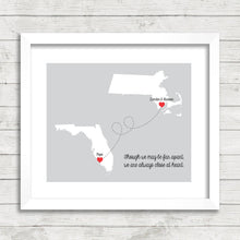 Load image into Gallery viewer, Grandparents &amp; Grandkid&#39;s Love Maps - Achusnet, Massachusetts - Estero, Florida - Grandpa - Long Distance Family - Nana and Papa - Christmas
