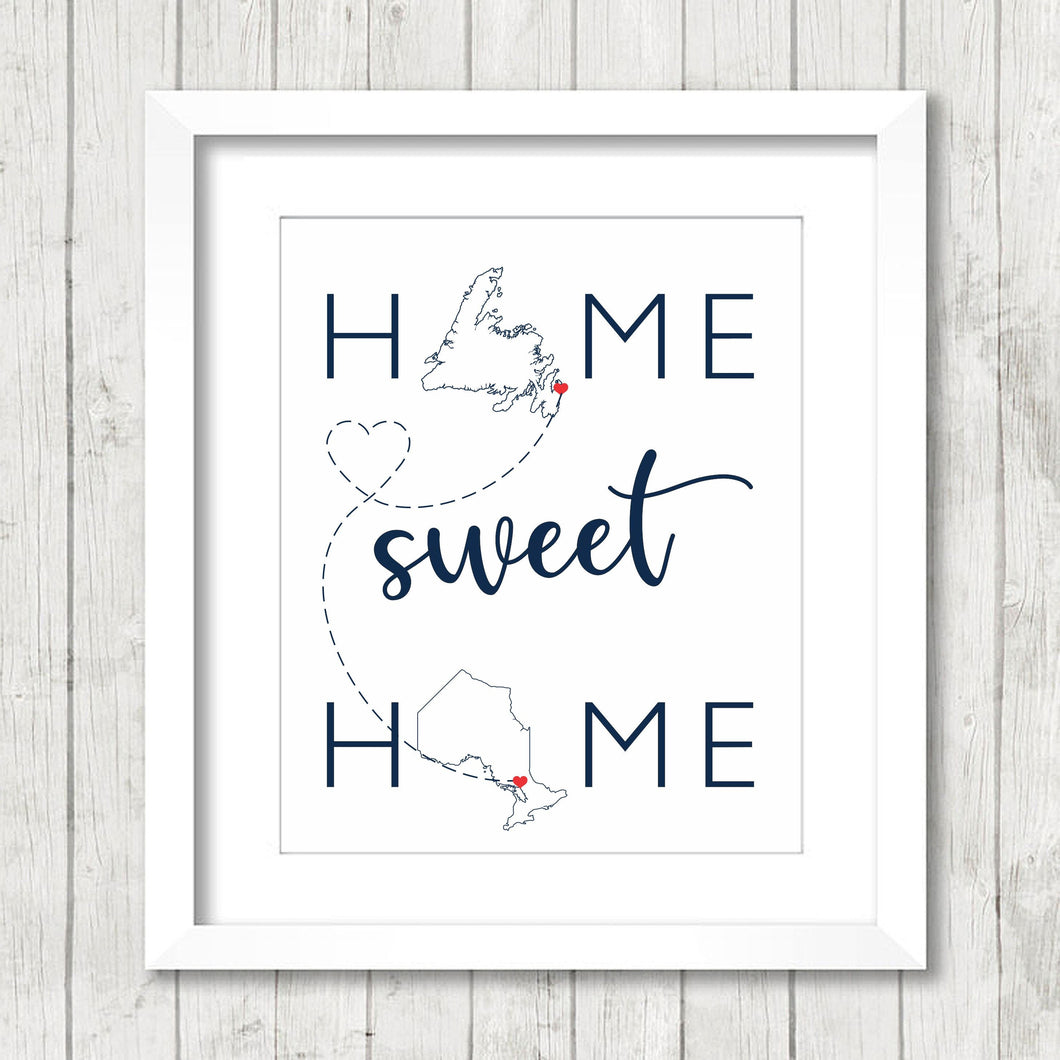 Home Sweet Home - St. John's, Newfoundland - Sudbury, Ontario - Home - Home Is Where The Heart Is - Home Decor - Oh Canada - Christmas