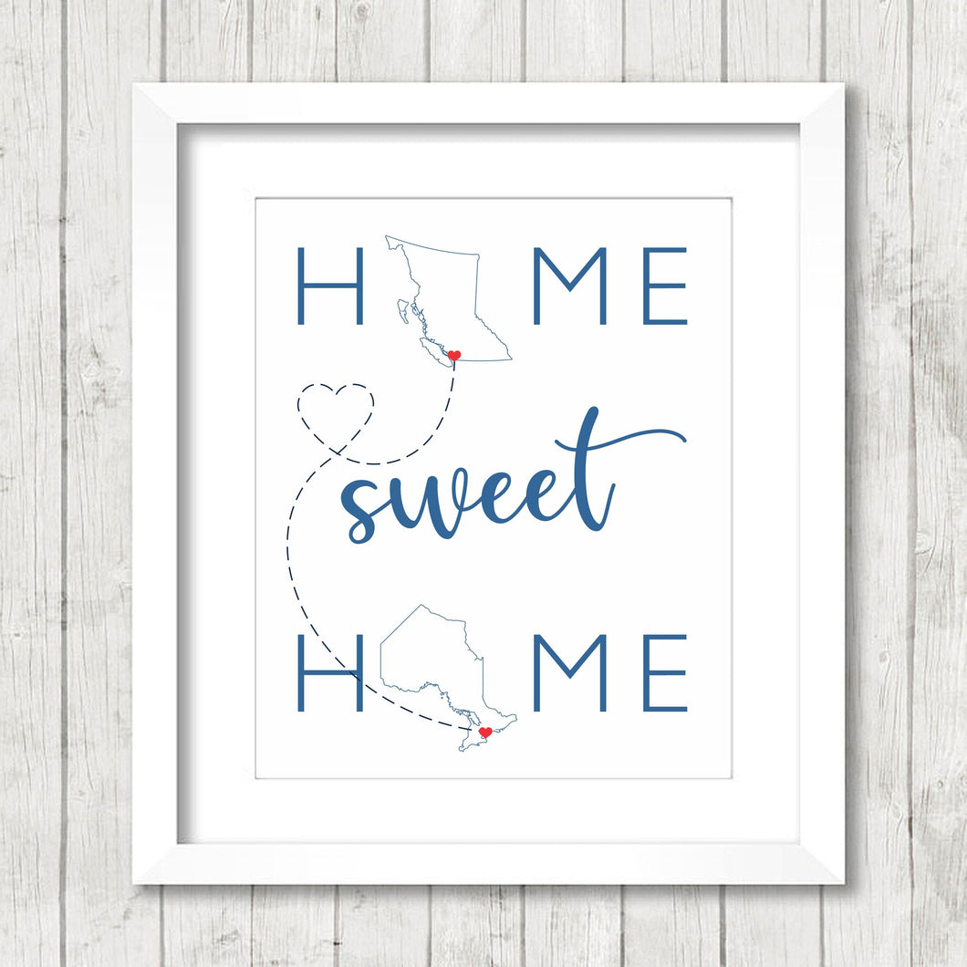 Home Sweet Home - Vancouver, British Colombia - Toronto, Ontario - Home - Home Is Where The Heart Is - Home Decor -Oh Canada- Christmas