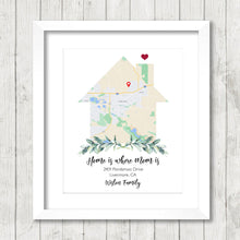 Load image into Gallery viewer, Home is where Mom is Print - Personalized Mother&#39;s Day Gift - Mother&#39;s Day Print - Birthday Present - Childhood Home - Mom and Dad&#39;s House
