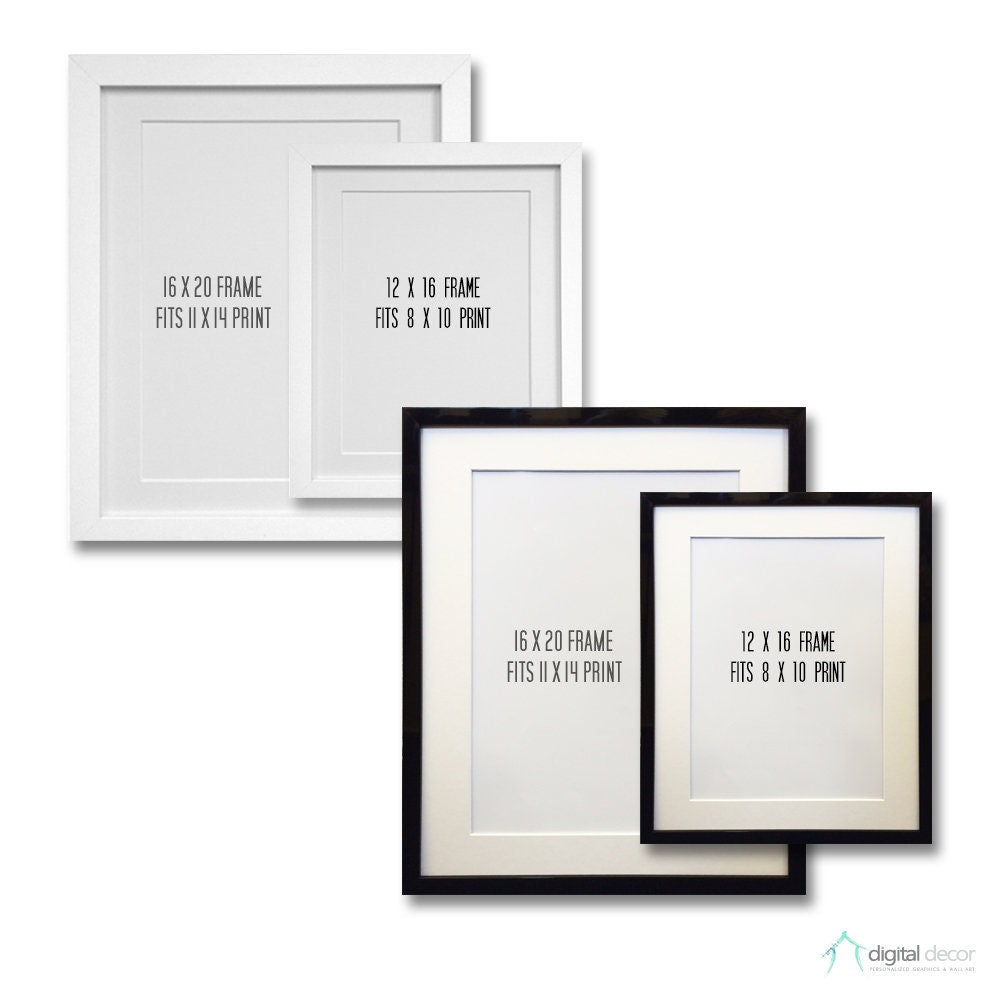 Add a FRAME to Your Order - Black or White Frames - Framed Print - Gifting -