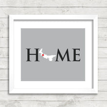 Load image into Gallery viewer, Prince Edward Island Home Print - Summerside, PEI - Eastern Canada - Home Is Where The Heart Is - Home State Print - Customizable
